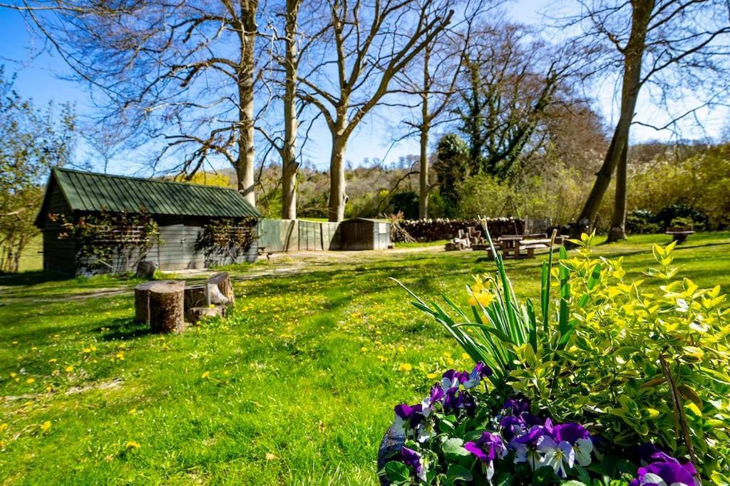 White Hill Lodge - Rustic Cabin Set In A Stunning Meadow Sevenoaks Eksteriør billede